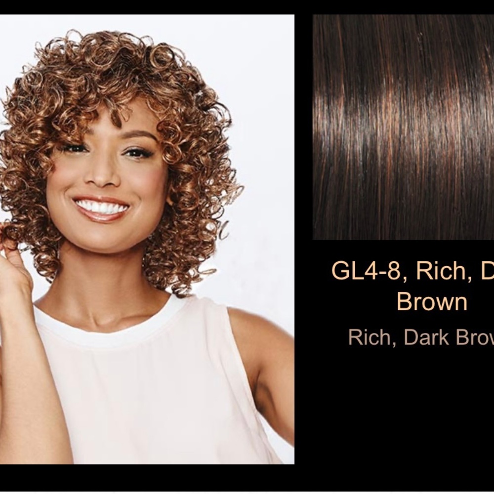 Dark Brown Curly Wig
